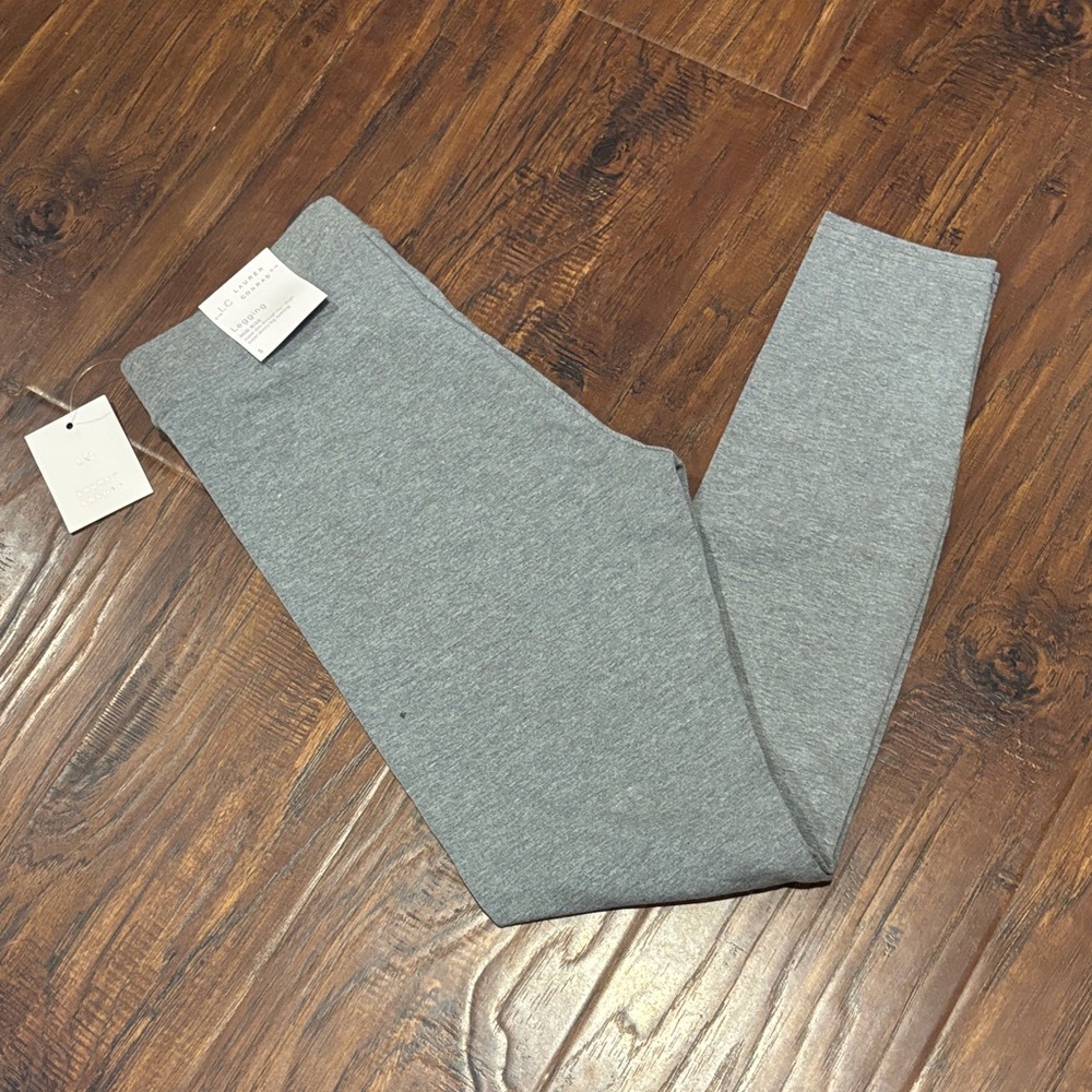 1708NWT Lauren Conrad Woman’s dark smoke, Heather Gray Leggings szS